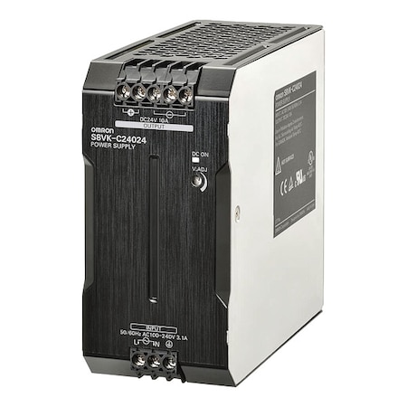 Switching Power Supply, 100/240V AC, 24V DC, 240 W, 10 A, Bracket MPN:S8VK-C24024