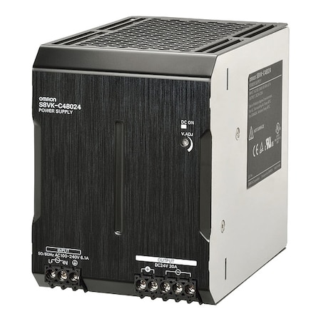 Switching Power Supply, 100/240V AC, 24V DC, 480 W, 20 A, Bracket MPN:S8VK-C48024