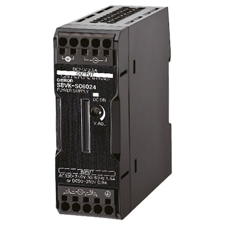 Switching Power Supply, 265/300V AC; 85/264V AC; 90/350V DC, 24V DC, 480 W, 20 A, DIN Rail MPN:S8VK-S48024