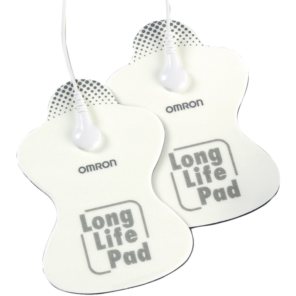 Omron Long Life Pads, Standard, 3.2inW x 0.9inH x 5.3inL, 2, White MPN:PMLLPAD