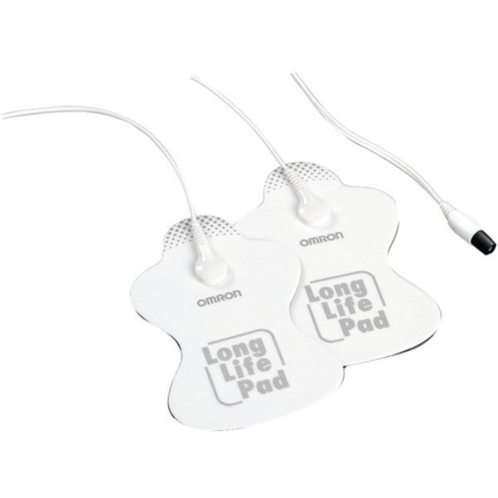 Omron ElectroTHERAPY TENS Long Life Pads, Large, PMLLPAD-L, 0.1inH x 4inW, White, 2 MPN:PMLLPAD-L