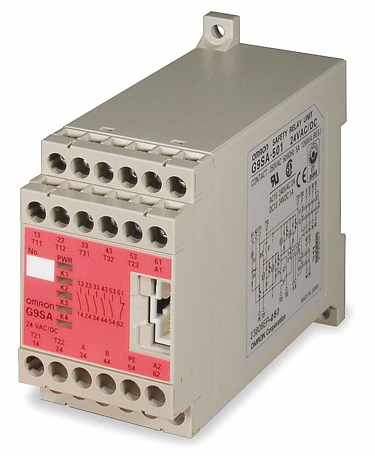 Safety Relay Ext In 24VAC/DC 5A @ 250VAC MPN:G9SAEX301