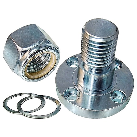 Flanged Bulkhead Mount, 1.65 in L, Steel MPN:FMC-500