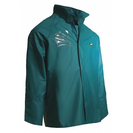 Sanitex Rain Jacket, Green, XL MPN:7123200