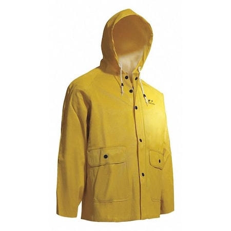 Webtex Jacket W/Attached Hood, Yellow, L MPN:7603400