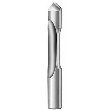 Router Bit, HSS, 1/4 D, 3/4 Cut L, 1 Flute MPN:18-00