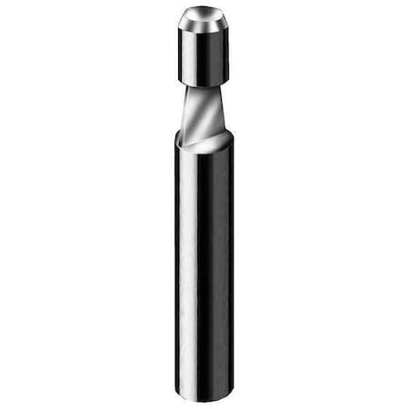 Router Bit, SC, 1/4 D, 1/4 Cut L, 1 Flute MPN:27-00