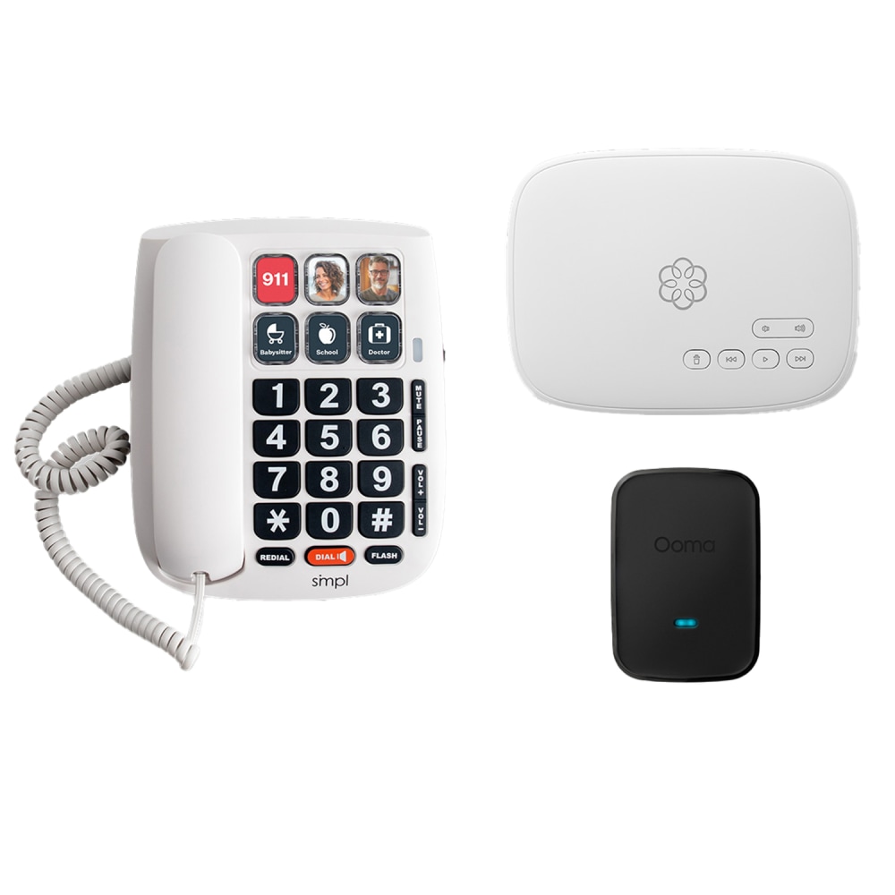 Ooma Family VOIP Phone Bundle with Photo Dial and Internet Home Phone Service MPN:811008025373