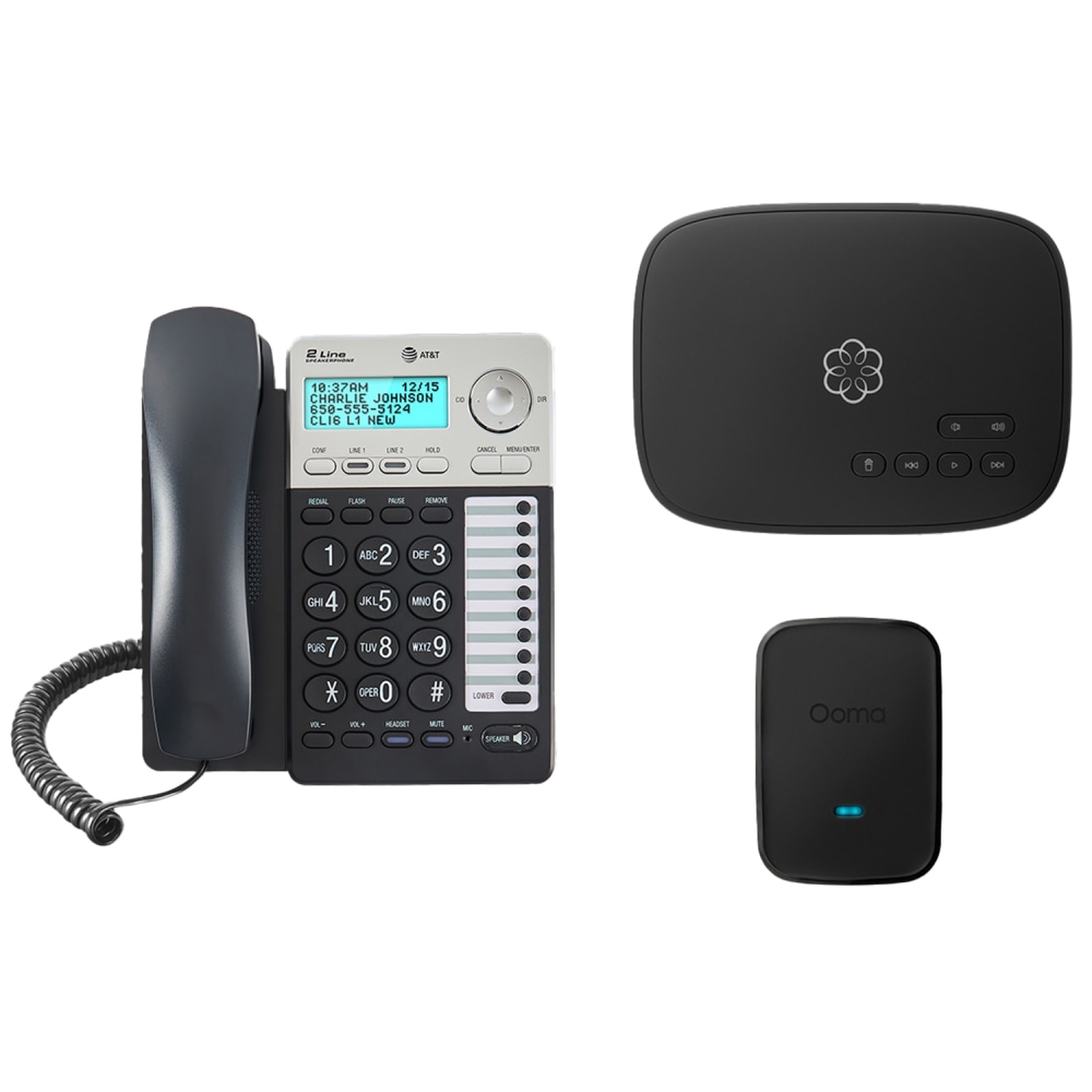 Ooma Home Office VOIP Phone Bundle with 2 Lines and 3-Way Conferencing MPN:811008025458