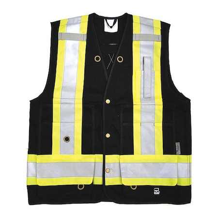 Surveyor Safety Vest, Black, S MPN:6165BK-S