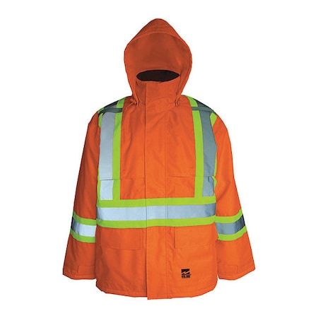 Jacket, Polyester/PU, Hi-Viz Orange, M MPN:6326JO-M