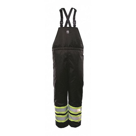 Bib Pants, Hi-Vis, Insulated, 150D, Black, XL MPN:6326PB-XL