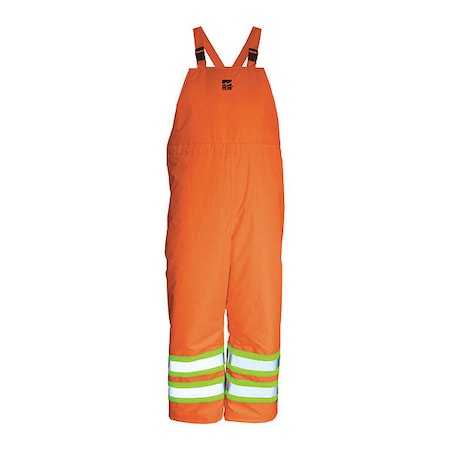 Bib Pants, Hi-Vis, Insulated, 150D, Orange, M MPN:6326PO-M