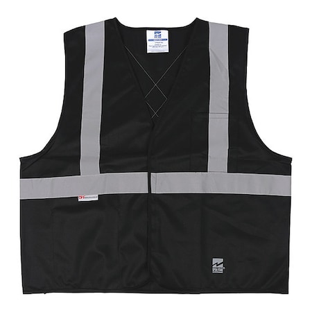 Safety Vest, Solid, Black, S/M, PK25 MPN:U6106BK-S/M