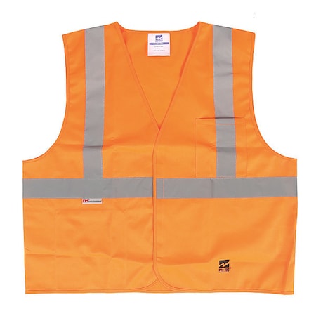Safety Vest, Solid, Orange, L/XL MPN:U6106O-L/XL