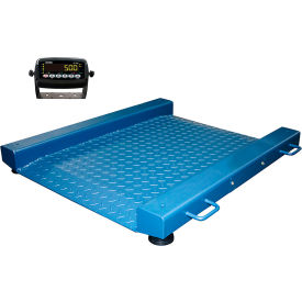 Optima 917 Series Low Profile Portable Drum Scale With LED Indicator 2000 lb x 0.5 lb OP-917-PT-REC-2000LED.