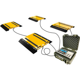 Optima Heavy Duty Portable Vehicle Axel Scale Pads 50000 Lb. x 20 Lb Set of 2 Pads OP-928-1624LCD-2