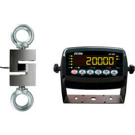 Optima OP-926 Hanging Scale with LED Indicator 20000 lb x 2 lb Black OP-926-20000LED