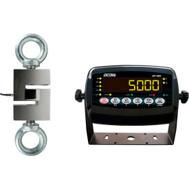 Optima OP-926 Hanging Scale with LED Indicator 5000 lb x 0.5 lb Black OP-926-5000LED