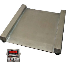 Optima OP-917SS Heavy Duty SS Washdown Drum Scale with LED Indicator 2000 lb x 0.5 lb OP-917SS-2430