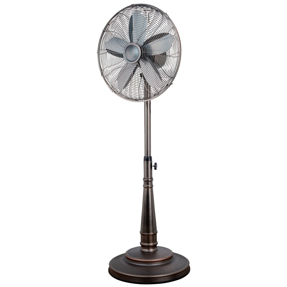 Optimus 16in Retro Oscillating Stand Fan, 30in x 19in, Oil-Rubbed Bronze MPN:995105310M