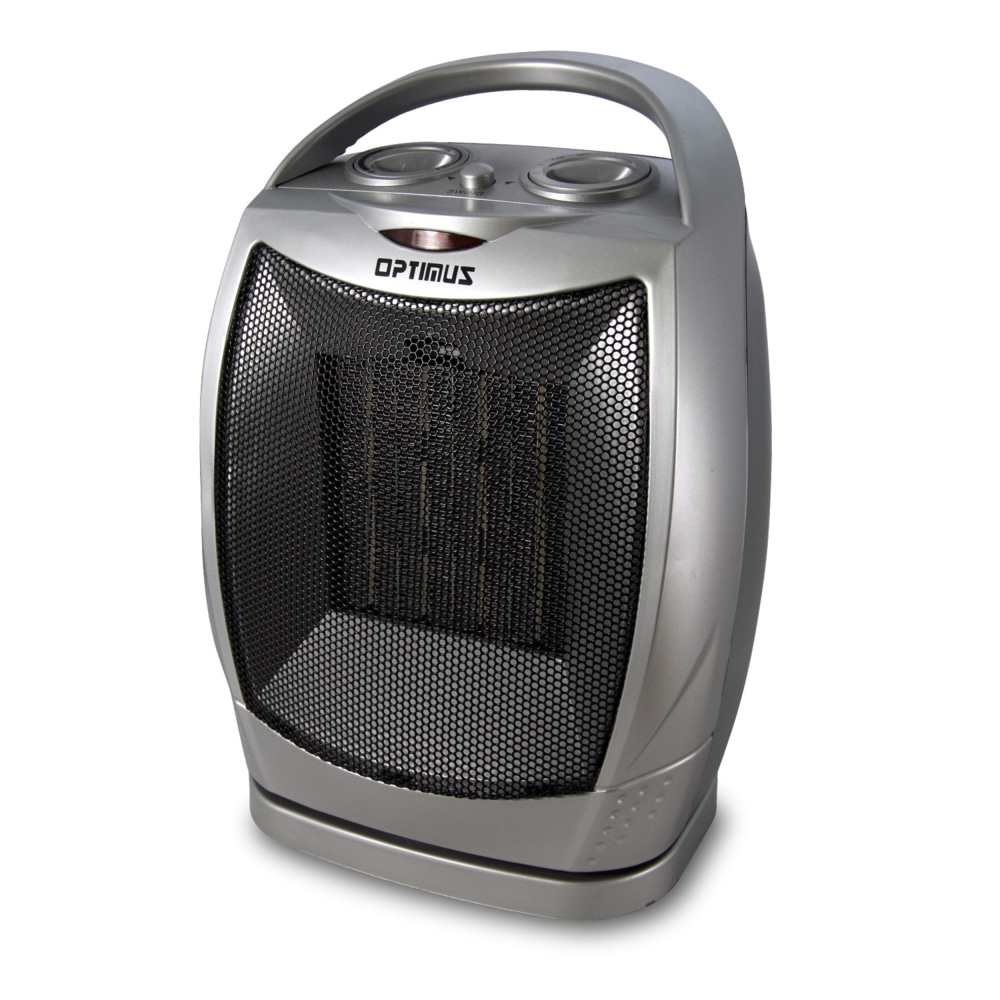 Optimus Portable Oscillating Ceramic Heater With Thermostat, 11-1/2in x 6-1/4in MPN:99578897M