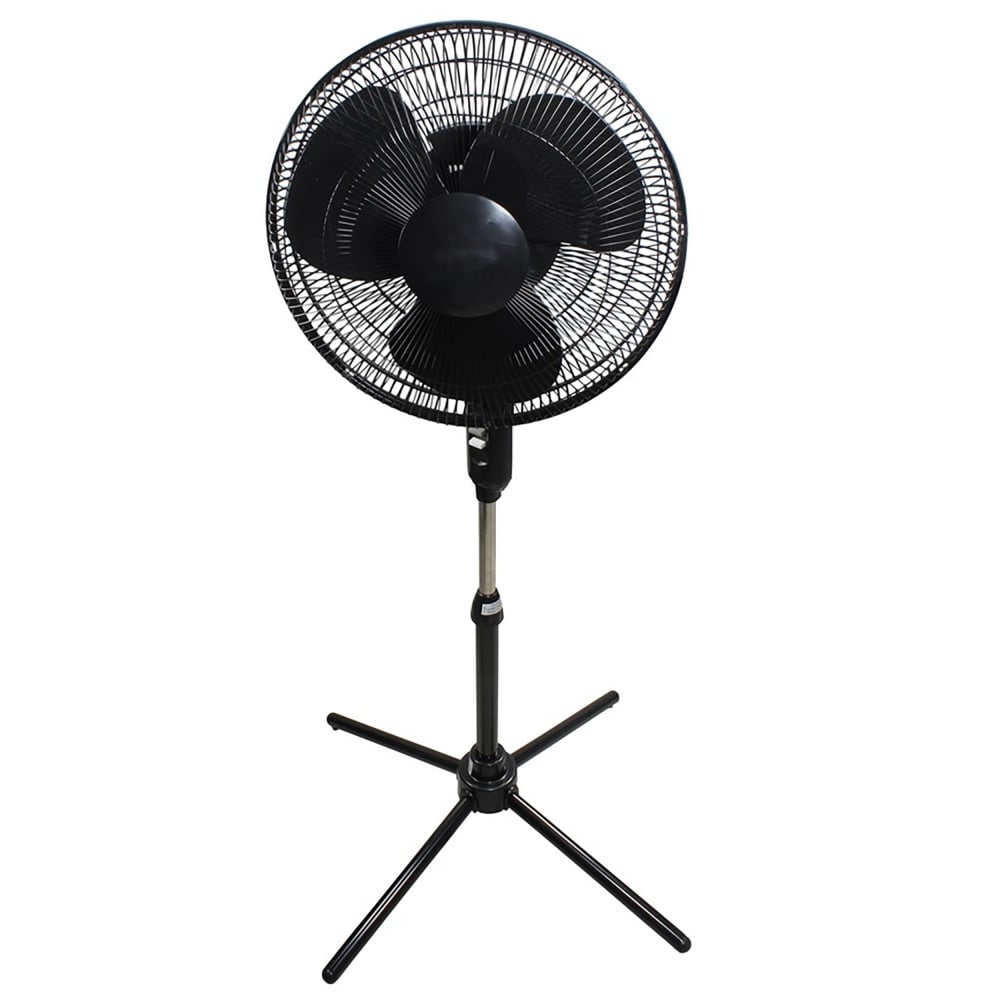 Optimus 16in Adjustable Oscillating Stand Fan, Black MPN:99592036M