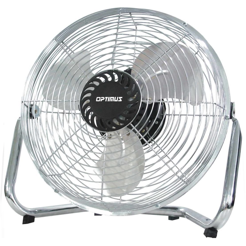 Optimus 12in 3-Speed Industrial-Grade High-Velocity Fan With Chrome Grill, 15-3/8in x 14in MPN:99592038M