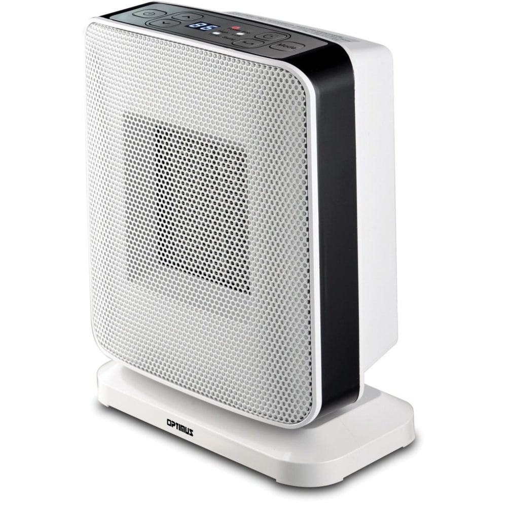 Optimus Portable Oscillation Ceramic Heater w/ Thermostat & LED - Ceramic - Electric - 500 W to 1500 W - H7245 MPN:H-7245