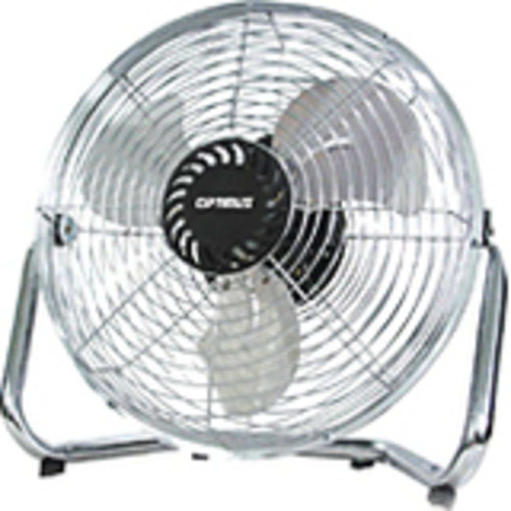 Optimus 9in Industrial Grade High Velocity Fan - 228.6 mm Fan Diameter - 3 Speed - Adjustable Tilt Head - Metal - Silver MPN:F-4092