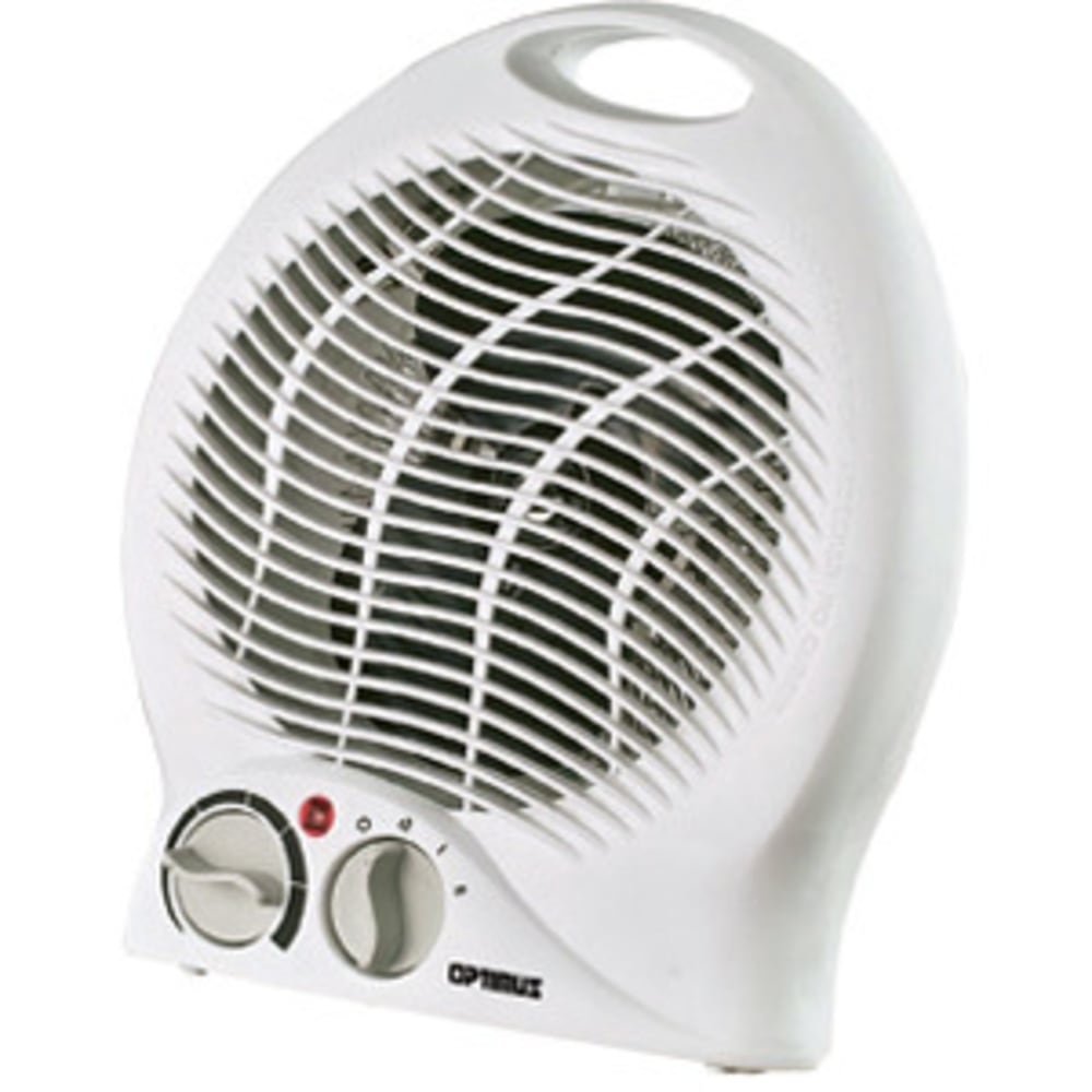 Optimus Portable 1, 500-Watt Fan Heater With Thermostat, White MPN:H-1322