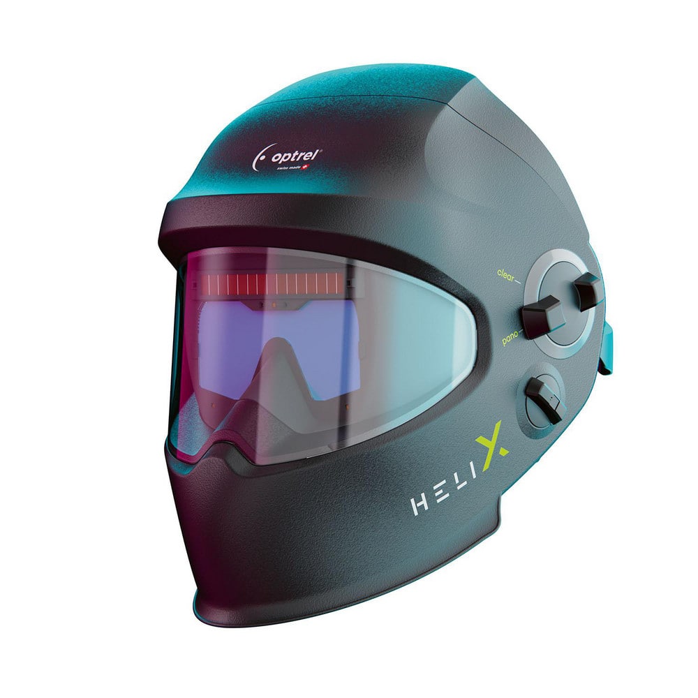 Helix Quattro Welding Helmet: Black,  Polyamide,  Shade  3, 4-14, [ATT_AdjustmentType_LOV] MPN:1050.100