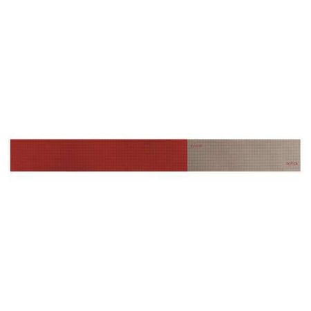 Reflective Tape, Red/White, 18 in.L, 2 in.W MPN:18352