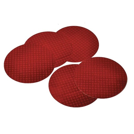 Reflective Tape, Red, 3.12 in. L, 3.12 in.W MPN:18371
