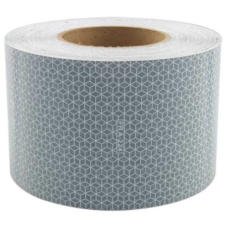 Reflective Tape, W 4 In, White MPN:18607