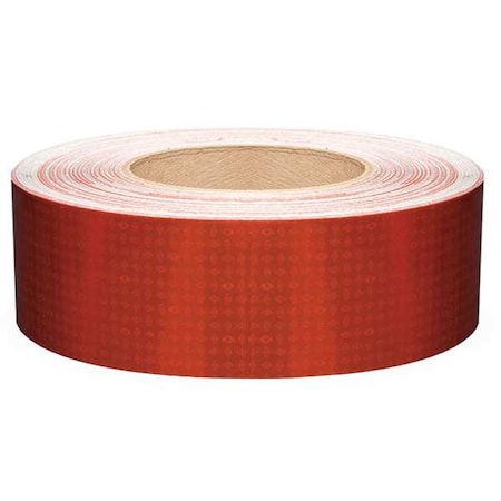 Reflective Tape, W 2 In, Red MPN:18644