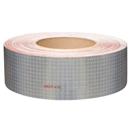 Reflective Tape, W 2 In, White MPN:18679