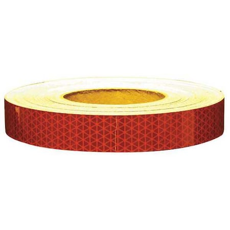 Reflective Tape, W 1 In, L 50 Yd, Red MPN:18709