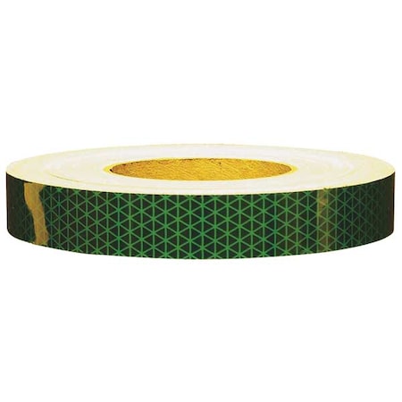 Reflective Tape, W 1 In, Green MPN:18773