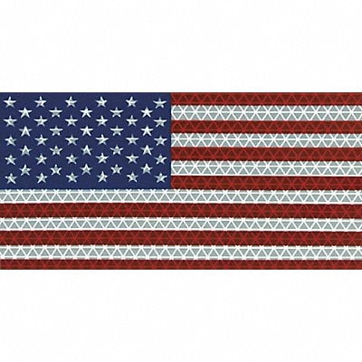 American Flag Decal Reflect 6.5x3.75 In MPN:18376