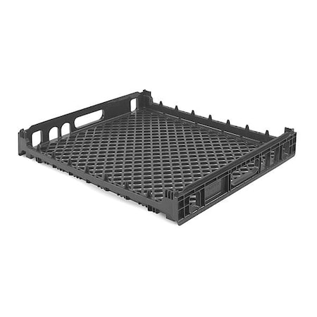Bun Basket, Single Layer, Brown, Stackable MPN:NPL620B-06Q BLACK