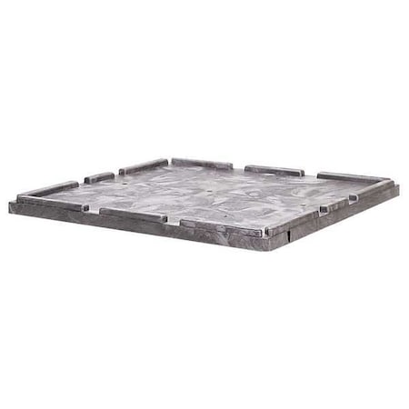Bulk Container Cover 48 1/2 in L, 45 1/2 in W, 3 in H, Plastic, Black MPN:CKD4845-1
