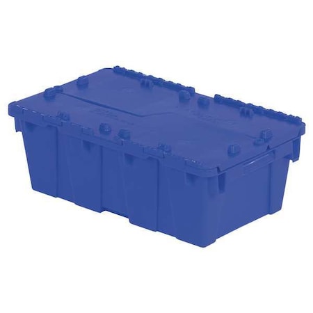 Attached Lid Container, 5.23 gal Volume Cap., 19 3/4 in L, 11 3/4 in W, 7 1/4 in H, Blue MPN:FP075 Blue