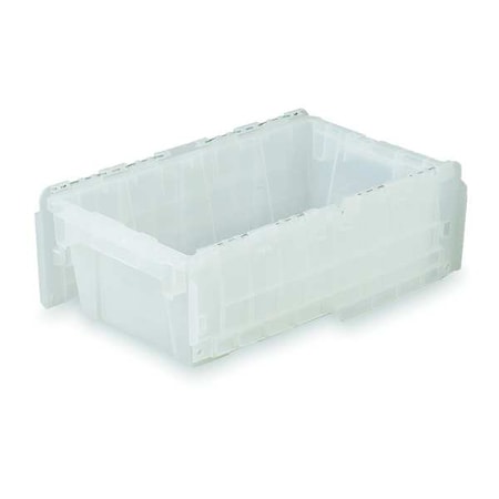 Attached Lid Container, 5.23 gal Volume Cap., 19 3/4 in L, 11 3/4 in W, 7 1/4 in H, Translucent MPN:FP075 Clear