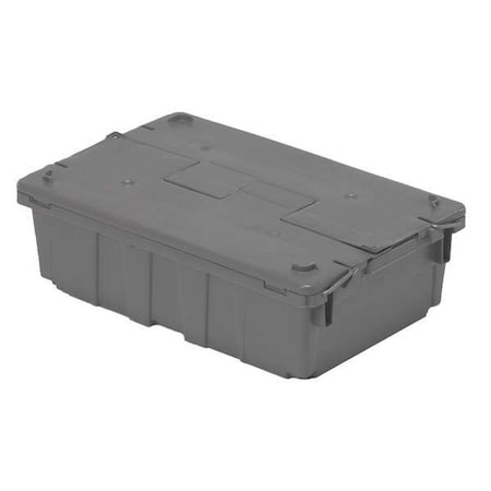 Attached Lid Container, 5.98 gal Volume Cap., 20 5/8 in L, 13 1/2 in W, 6 1/2 in H, Gray MPN:FP08 Gray