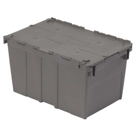 Attached Lid Container, 10.47 gal Volume Cap., 20 5/8 in L, 13 1/4 in W, 11 5/8 in H, Gray MPN:FP13 Gray