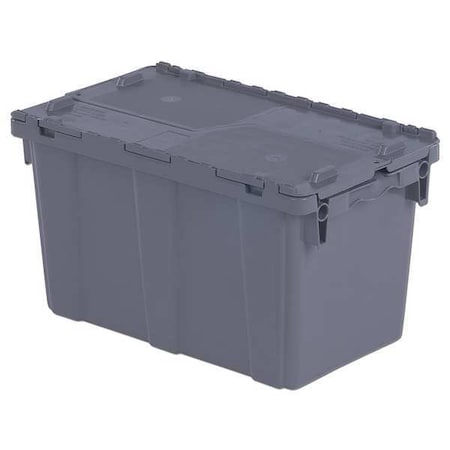 Attached Lid Container, 11.96 gal Volume Cap., 22 1/4 in L, 13 in W, 12 3/4 in H, Gray MPN:FP151 Gray