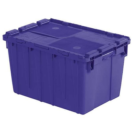 Attached Lid Container, 13.46 gal Volume Cap., 21 3/4 in L, 15 1/4 in W, 12 7/8 in H, Plastic, Blue MPN:FP183 Blue