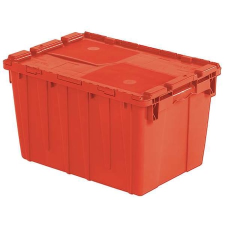 Attached Lid Container, 13.46 gal Volume Cap., 21 3/4 in L, 15 1/4 in W, 12 7/8 in H, Plastic, Red MPN:FP183 Red
