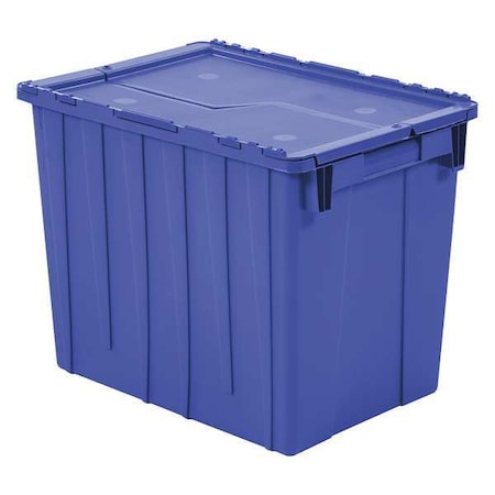 Attached Lid Container, 16.45 gal Volume Cap., 21 3/4 in L, 15 1/4 in W, 17 1/8 in H, Blue MPN:FP22 BLUE